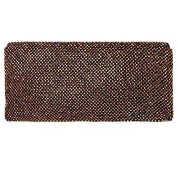 Gunne Sax by Jessica McClintock Helena Diamond Clutch Mesh Evening Bag‎ - Picture 5 of 14